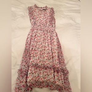 Aqua L girls flower dress